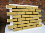 Фасадна термопанель 958,5*600*80 мм "Жовтий туман"