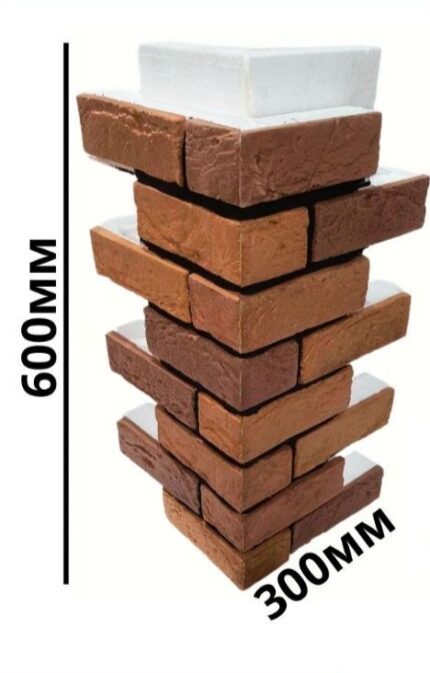 Термопанель фасадна, кутовий елемент 0,3*0,6